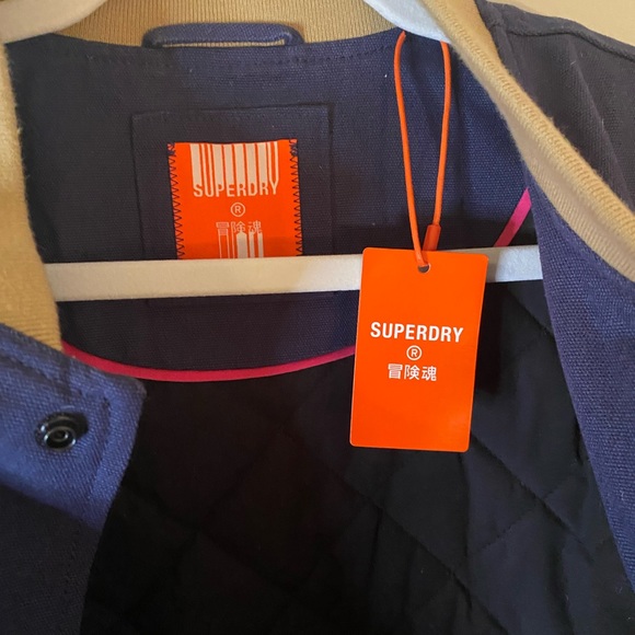 SUPERDRY mens bomber varsity jacket - Picture 4 of 6